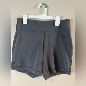 Nike Dri-Fit Gray 6" Inseam High Waist Bike Shorts EUC